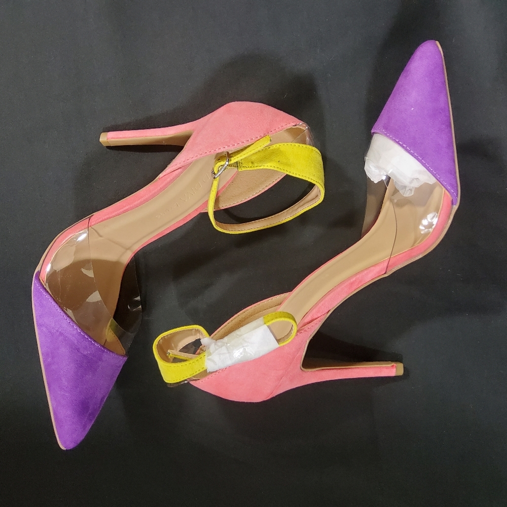 🆕Wild Diva💕 Unique Tri-Color Blocked Heel Sz. 8